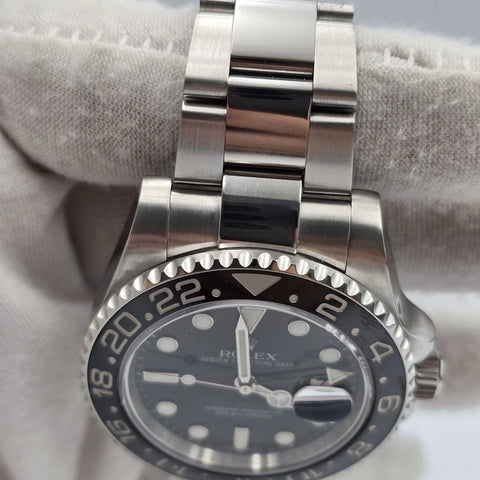 2012 PAPERS Rolex GMT Master II 116710LN Steel Ceramic Green Arrow 40mm BOX