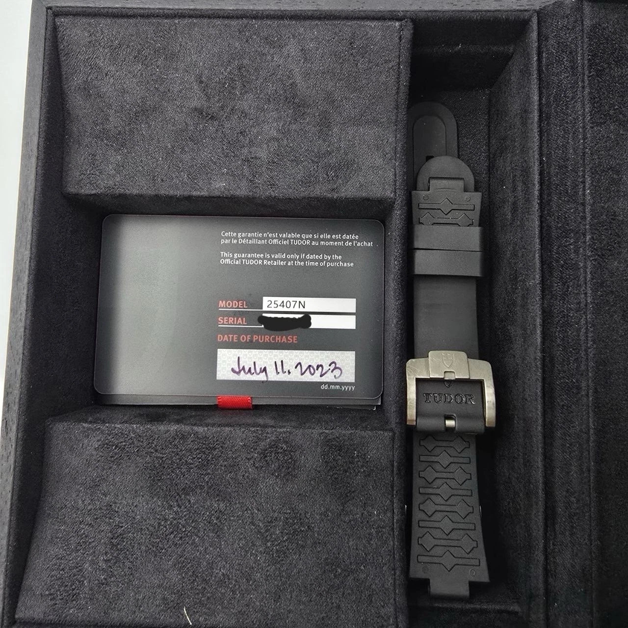 PAPERS 2023 Tudor Pelagos 25407N Titanium Black Dial Automatic 39mm BOX