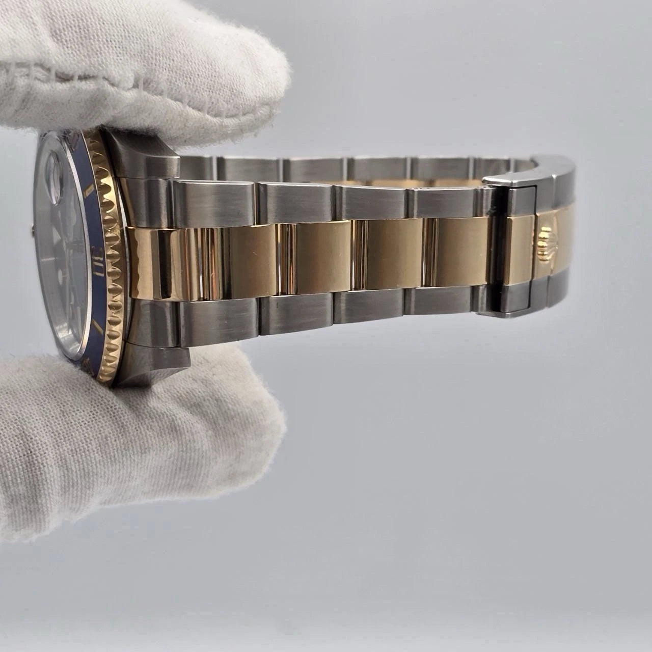 PAPERS 2024 Rolex Submariner Blue Dial Two Tone Gold 41mm Watch 126613LB BOX