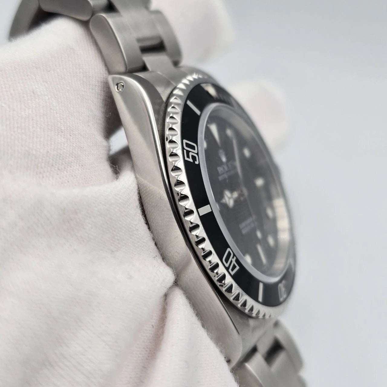Rolex Submariner No-Date 2 Liner Black Dial Steel Oyster 40mm Watch 14060