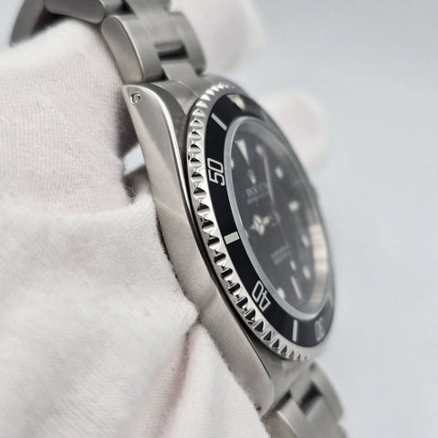 Rolex Submariner No-Date 2 Liner Black Dial Steel Oyster 40mm Watch 14060