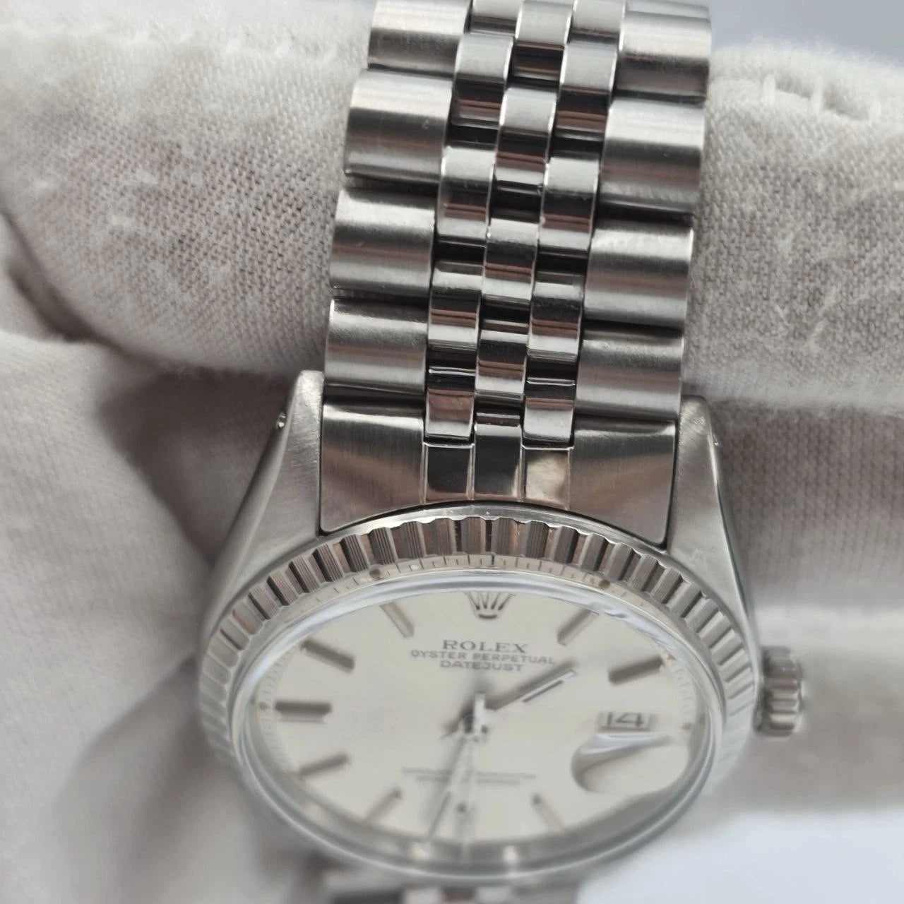 Rolex Datejust 1603 Steel Silver Dial Jubilee 36mm Automatic Watch