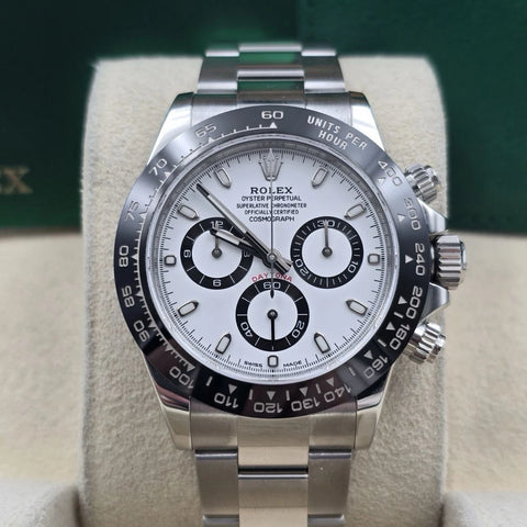 2017 PAPERS Rolex Daytona 116500LN Panda White Dial Ceramic 40mm Steel BOX