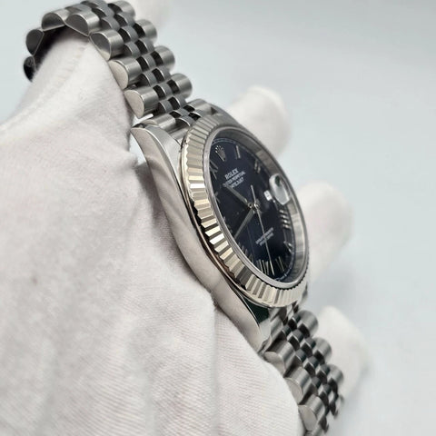 2026 PAPERS Rolex Datejust 126334 Steel Jubilee Azzurro Blue Roman Dial 41mm BOX