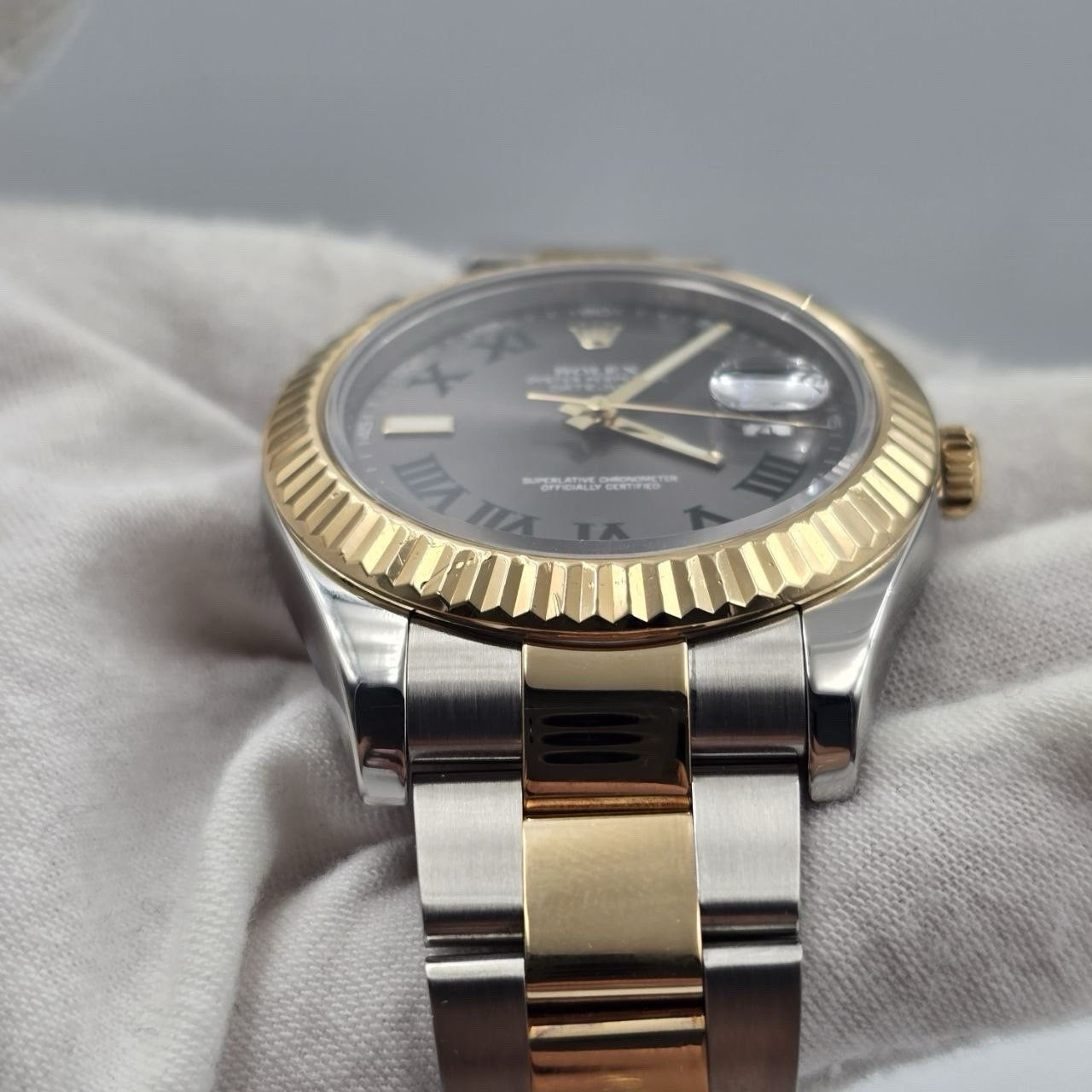 2013 PAPERS Rolex Datejust II Wimbledon Dial Oyster 41mm 116333 Watch BOX