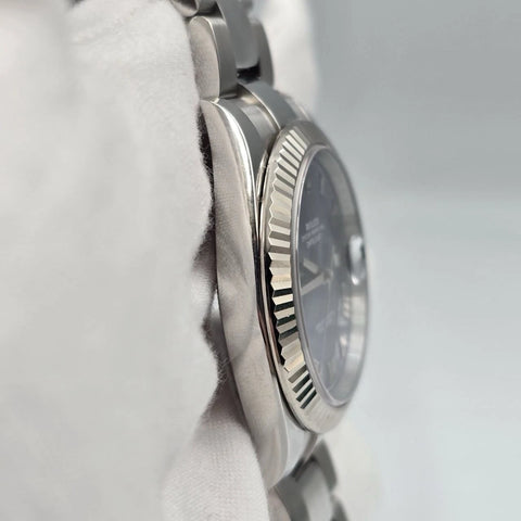 2024 PAPERS Rolex Datejust 126334 Steel Oyster Azzurro Blue Roman Dial 41mm BOX