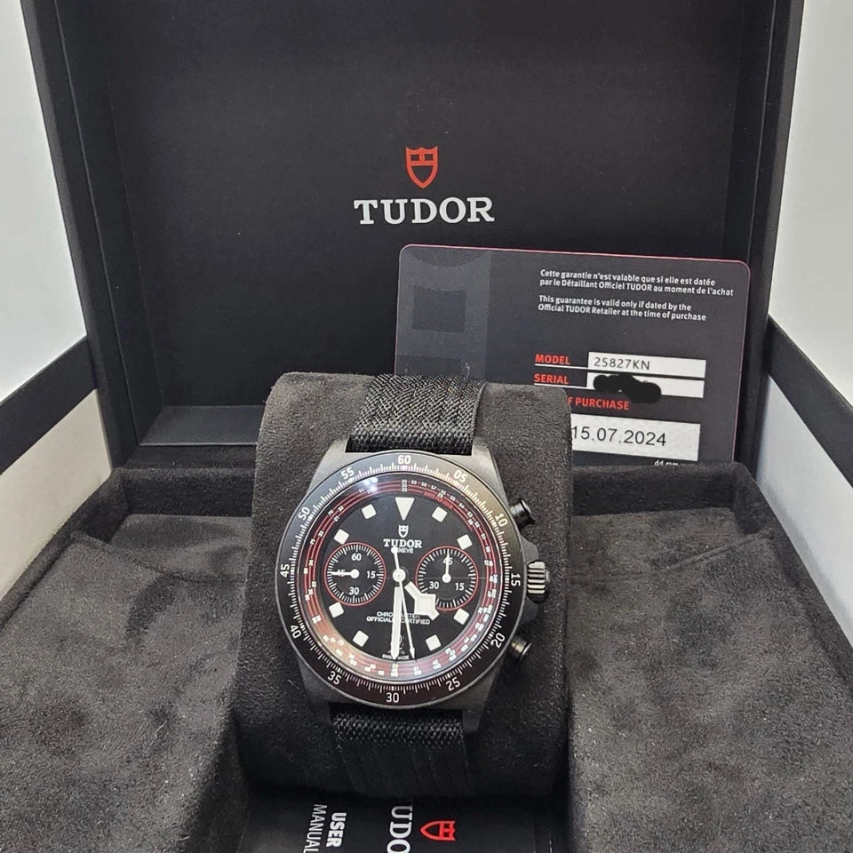 2024 Tudor Pelagos FXD Chrono Carbon 43mm Mens Watch 25827KN Complete