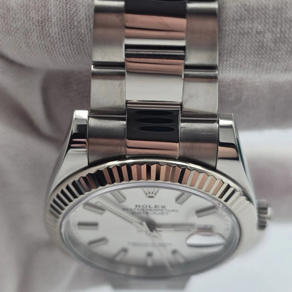 PAPERS 2023 Rolex Datejust 41mm 126334 Stainless Steel Oyster Silver Dial BOX