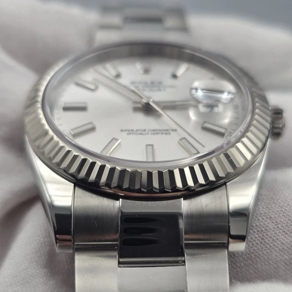 PAPERS 2023 Rolex Datejust 41mm 126334 Stainless Steel Oyster Silver Dial BOX
