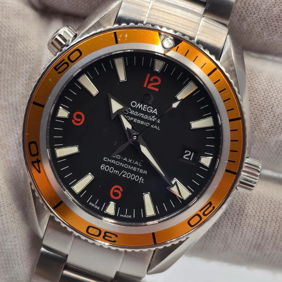 Omega Seamaster Planet Ocean 600M Orange Bezel 42mm Watch 2209.50