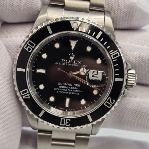 2022 RSC MINT Rolex Submariner Date 16610 Black Dial Stainless Steel Oyster 40mm