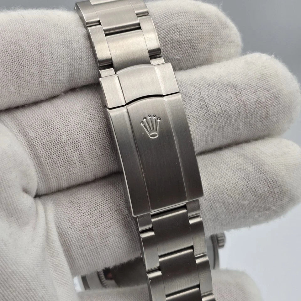 2022 PAPERS Rolex Air King 116900 Black Arabic Dial 40mm Steel Green Watch BOX