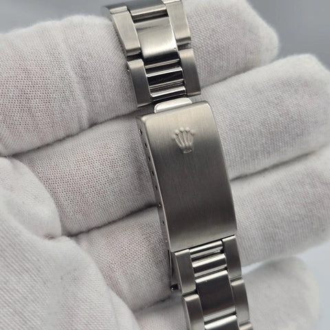 Rolex Oyster Date Precision 6694 Stainless Steel 34mm Black Dial Watch