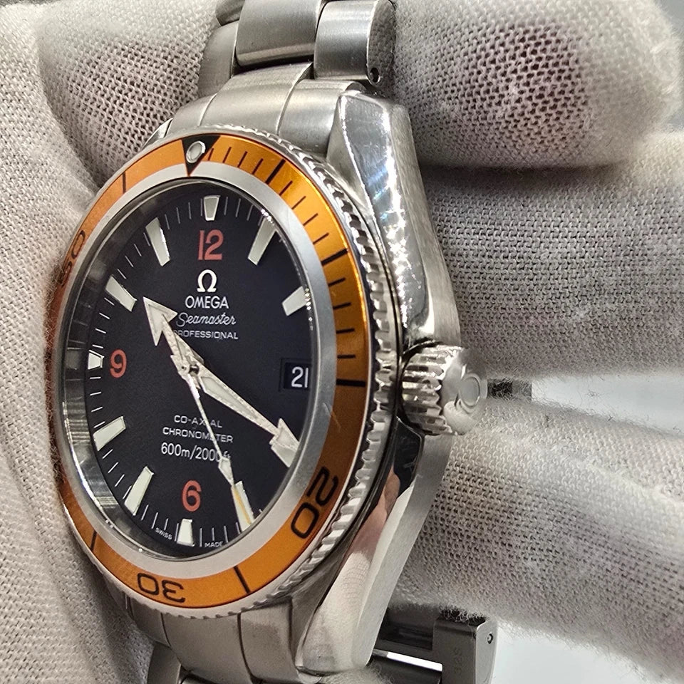 Omega Seamaster Planet Ocean 600M Orange Bezel 42mm Watch 2209.50