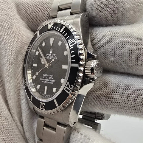 Rolex Submariner No Date 14060M 4 Line REHAUT Black Dial 40mm Automatic Watch