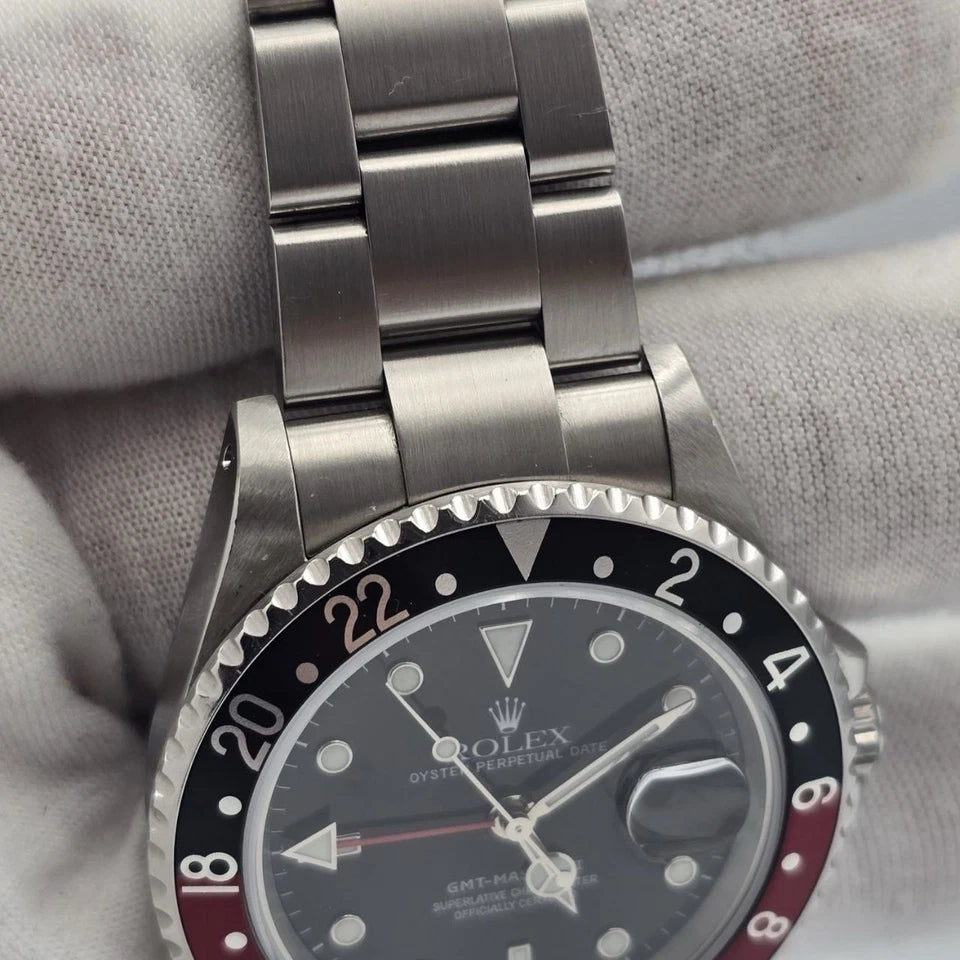2021 RSC Rolex GMT-Master II 16710 Coke SEL Steel Red Black Bezel 40mm Watch