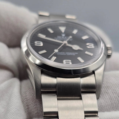 2007 Rolex Explorer I 114270 Men's Automatic 36mm Steel Black Dial Watch
