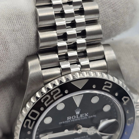 PAPERS 2024 Rolex GMT-Master II BATGIRL Steel JUBILEE 40mm 126710BLNR BOX