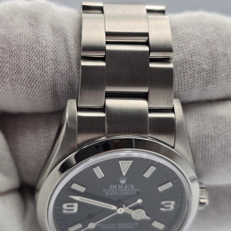 2007 Rolex Explorer I 114270 Men's Automatic 36mm Steel Black Dial Watch
