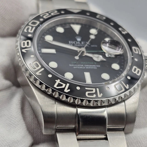 MINT Rolex GMT Master II Green Arrow 116710LN Steel Ceramic Black 40mm Watch