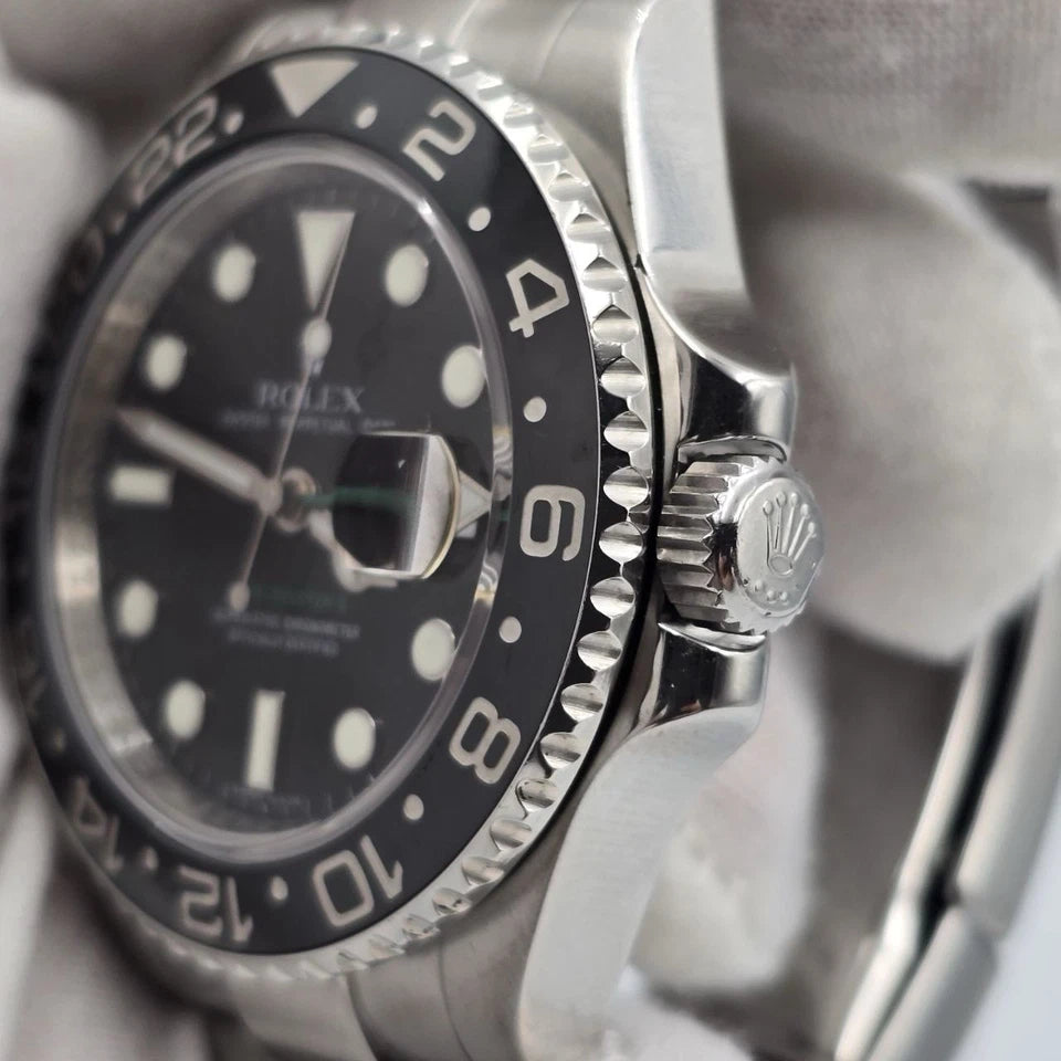 MINT Rolex GMT Master II Green Arrow 116710LN Steel Ceramic Black 40mm Watch