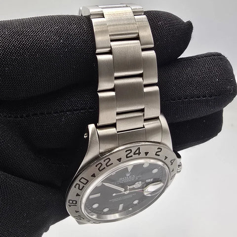 MINT Rolex Explorer II 16570 Steel Black Dial Automatic Date Watch 40MM