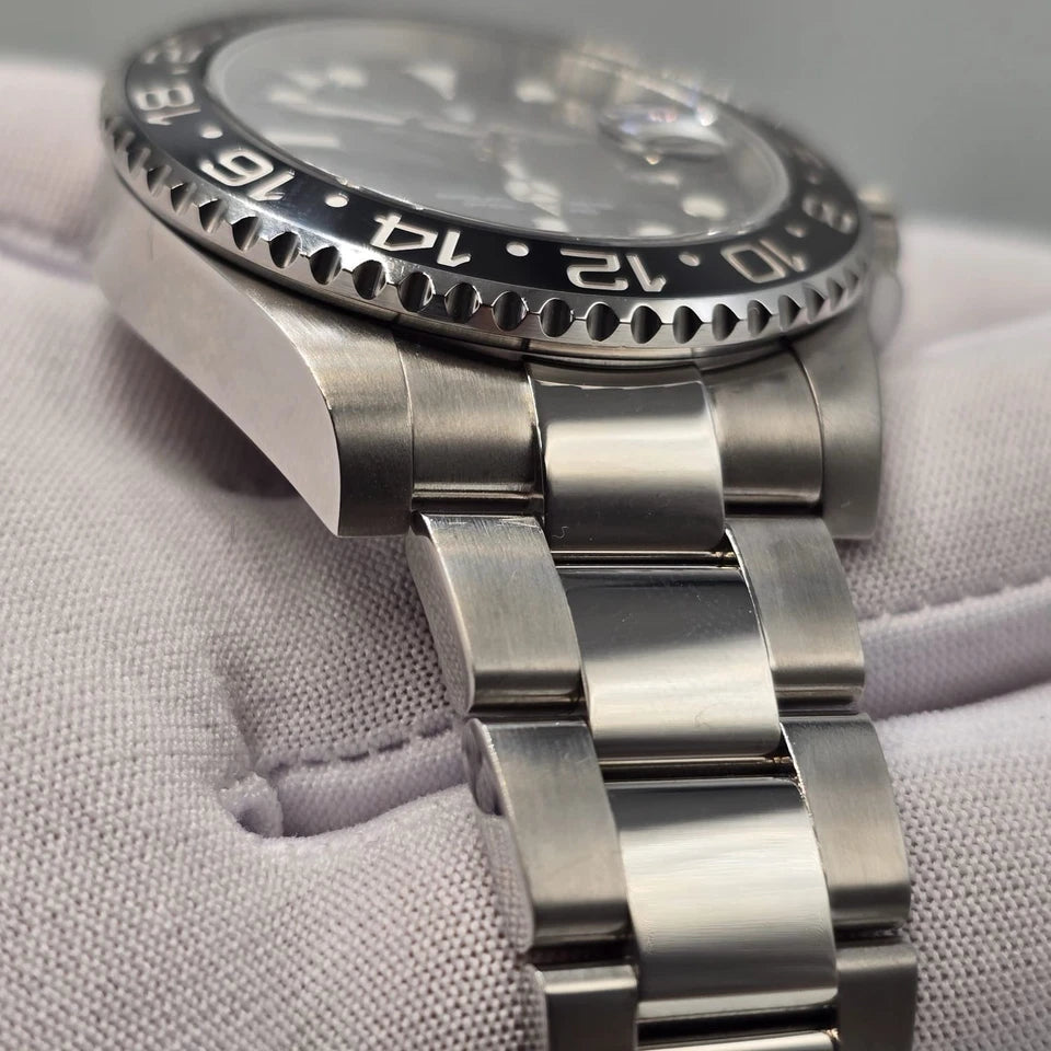 PAPERS 2014 Rolex GMT Master II 116710LN Steel Ceramic Black 40mm Watch BOX