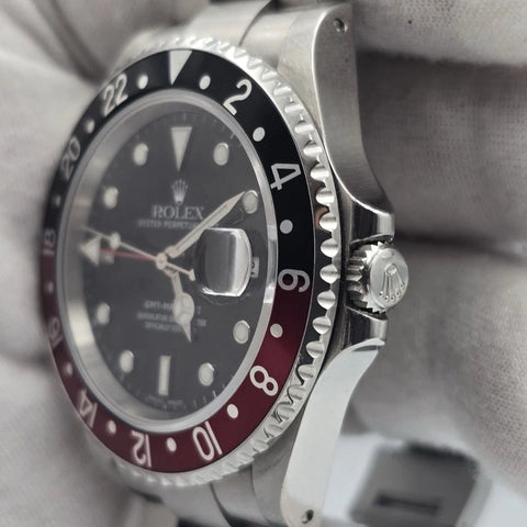 2021 RSC Rolex GMT-Master II 16710 Coke SEL Steel Red Black Bezel 40mm Watch