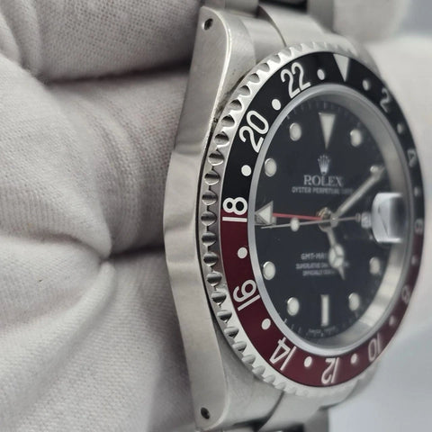 2021 RSC Rolex GMT-Master II 16710 Coke SEL Steel Red Black Bezel 40mm Watch