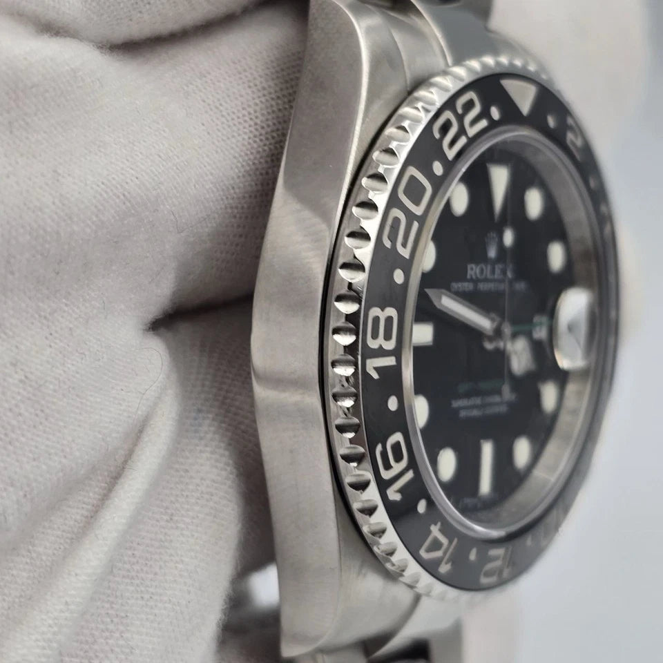 MINT Rolex GMT Master II Green Arrow 116710LN Steel Ceramic Black 40mm Watch