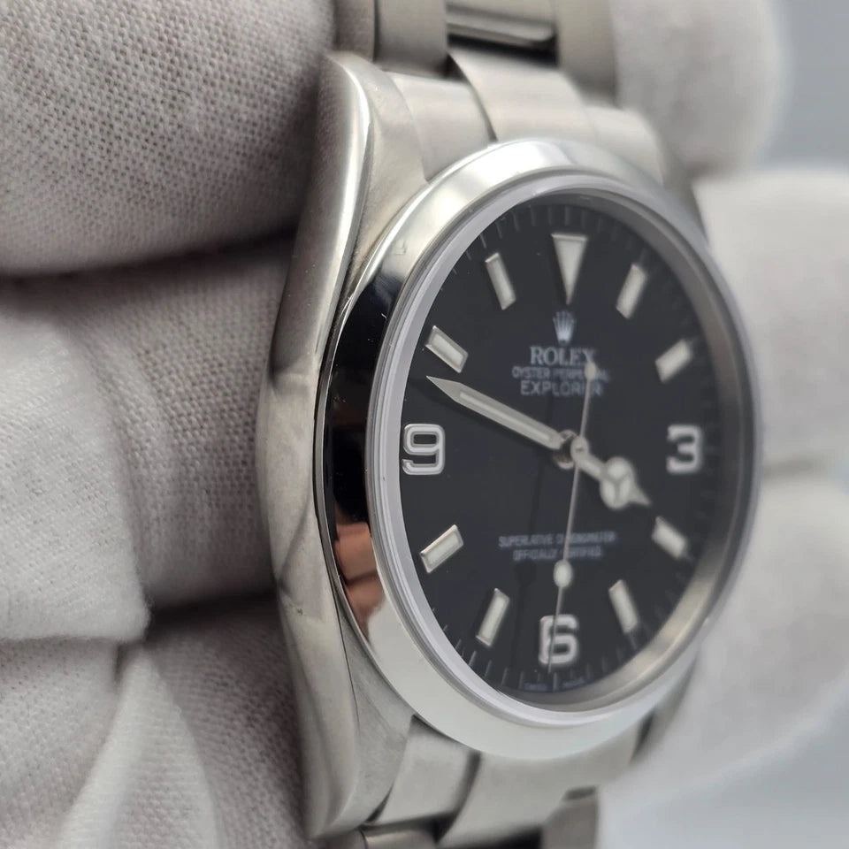 2007 Rolex Explorer I 114270 Men's Automatic 36mm Steel Black Dial Watch