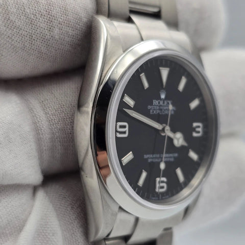 2007 Rolex Explorer I 114270 Men's Automatic 36mm Steel Black Dial Watch