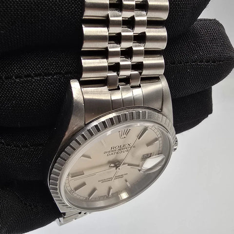 Rolex Datejust Steel Automatic 36mm Silver Dial Jubilee Watch 16220