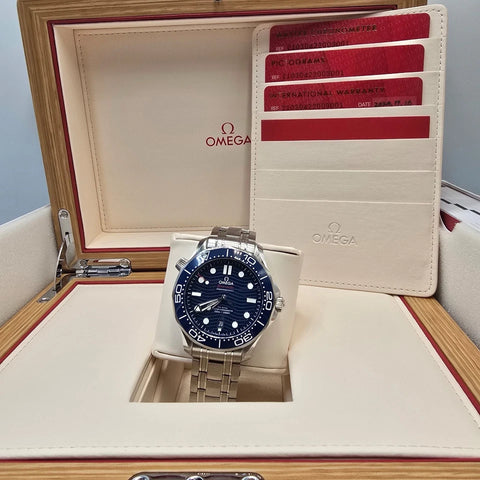 PAPERS 2024 Omega Seamaster Diver 300M Blue Dial 42mm 210.30.42.20.03.001 BOX