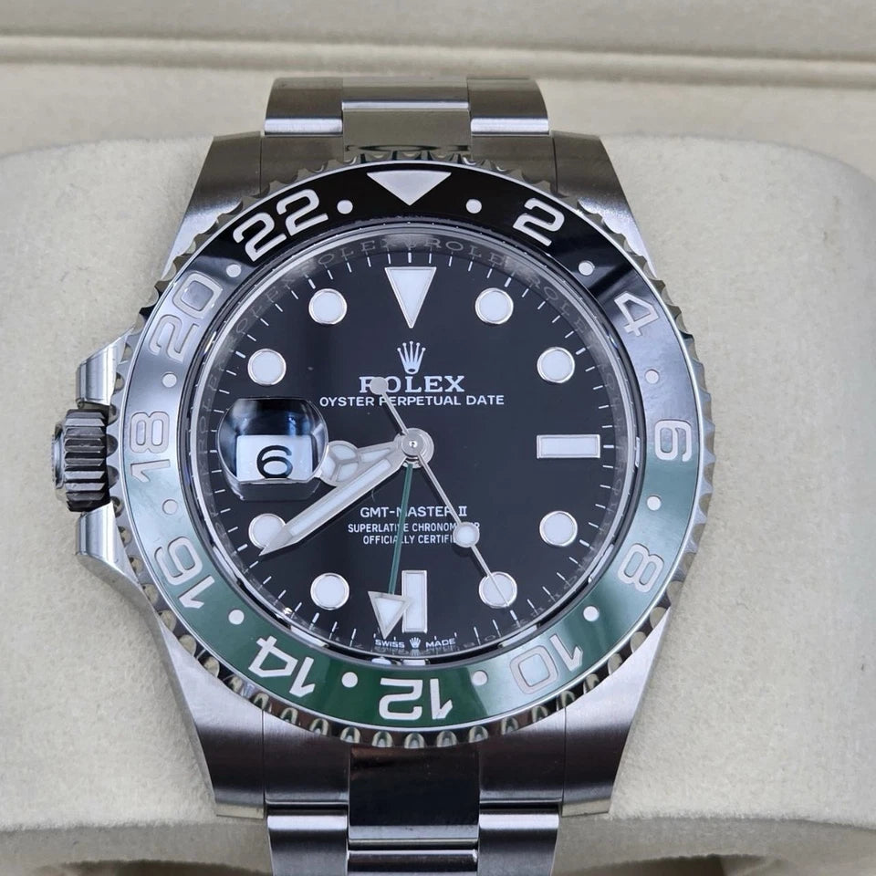 NEW 2025 Rolex GMT-Master II “Sprite” 40mm 126720VTNR Oyster Black Dial UNWORN