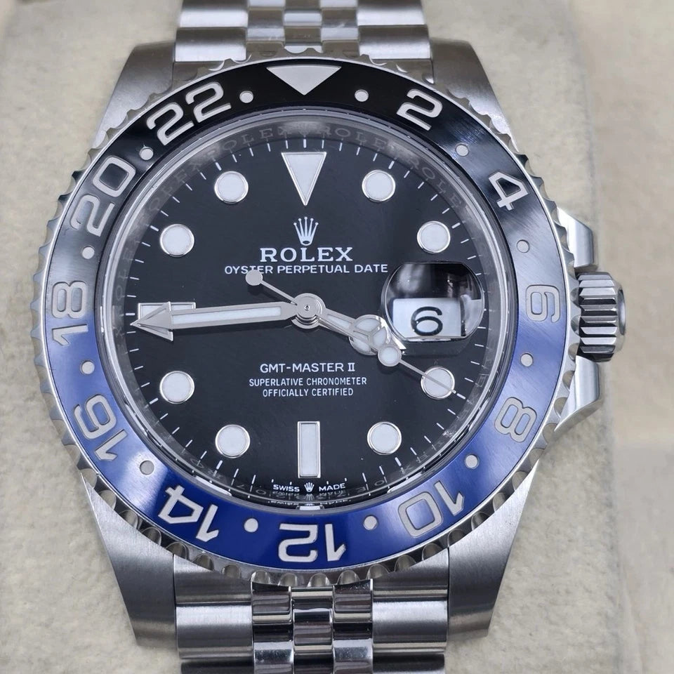 PAPERS 2024 Rolex GMT-Master II BATGIRL Steel JUBILEE 40mm 126710BLNR BOX
