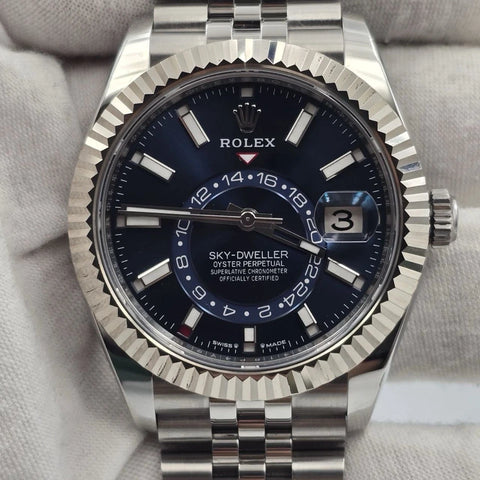 MINT PAPERS 2024 Rolex Sky-Dweller 42mm 336934 Jubilee Blue Dial BOX