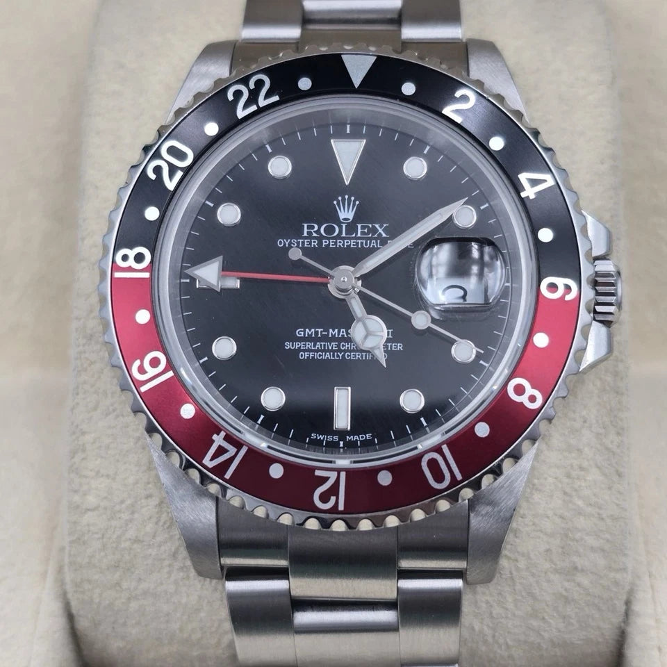 2021 RSC Rolex GMT-Master II 16710 Coke SEL Steel Red Black Bezel 40mm Watch