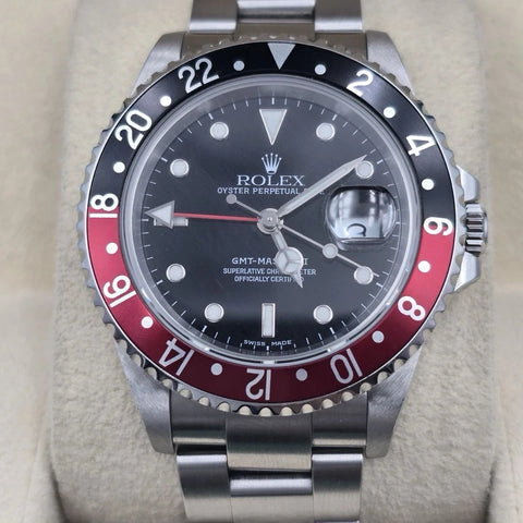 2021 RSC Rolex GMT-Master II 16710 Coke SEL Steel Red Black Bezel 40mm Watch