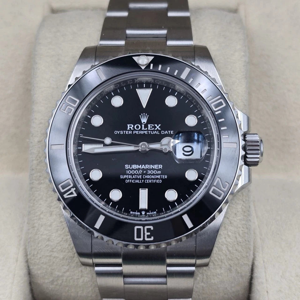 PAPERS 2023 Rolex Submariner Date 41mm Black Ceramic 126610LN Watch BOX