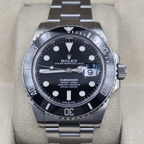 PAPERS 2023 Rolex Submariner Date 41mm Black Ceramic 126610LN Watch BOX