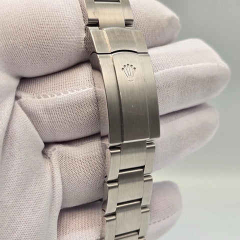 PAPERS 2021 Rolex Air King Black Dial Steel Bracelet 40mm Watch 116900 BOX