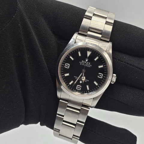 Rolex Explorer I 14270 Men's Automatic 36mm Steel Black Dial Watch